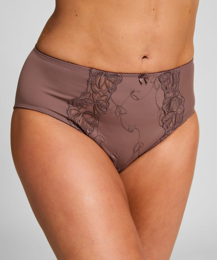 Diva High Knickers - Peppercorn
