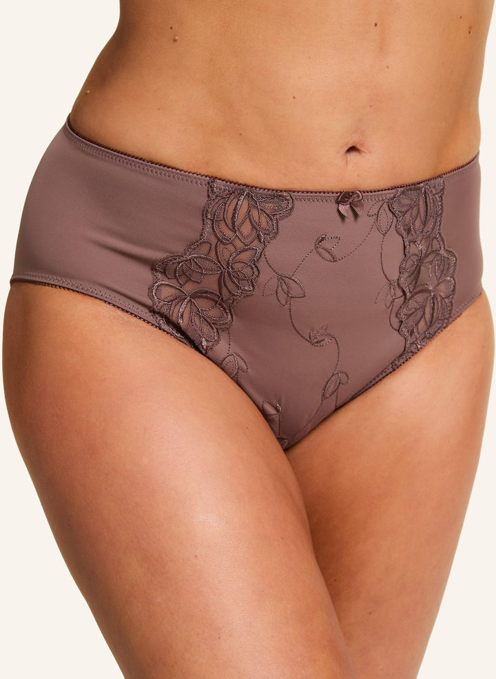 Diva High Knickers - Peppercorn