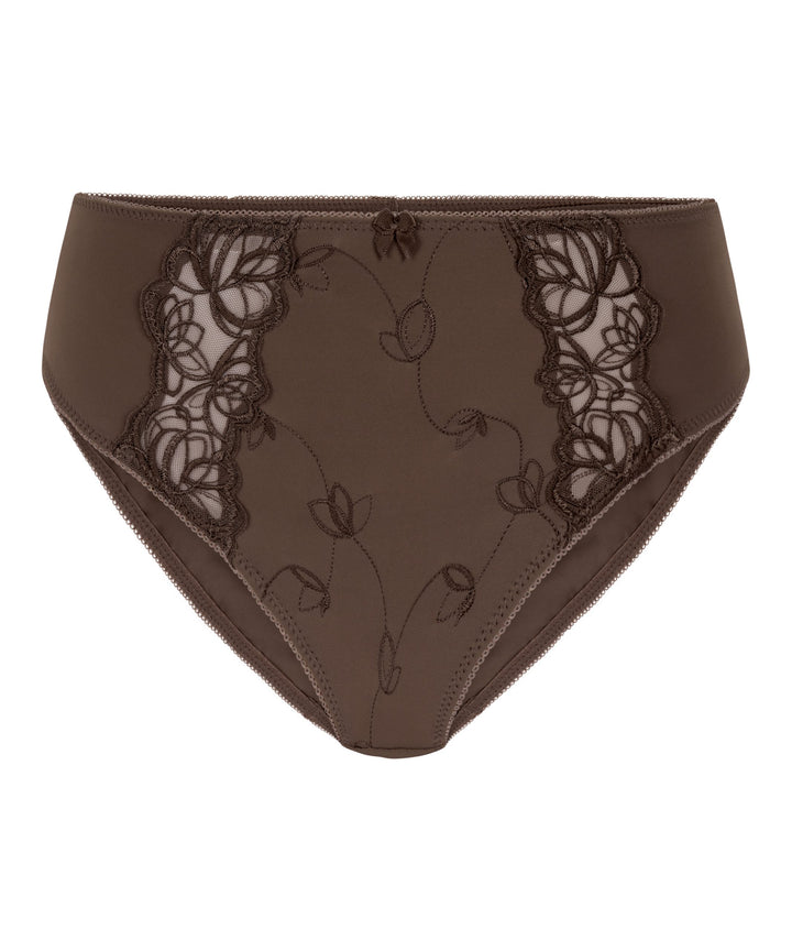 Diva High Knickers - Peppercorn