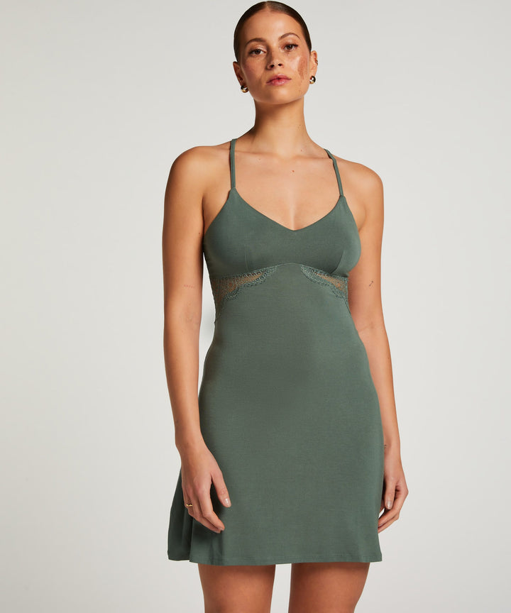 SD Jersey Lace Back Detail - Dark Forest
