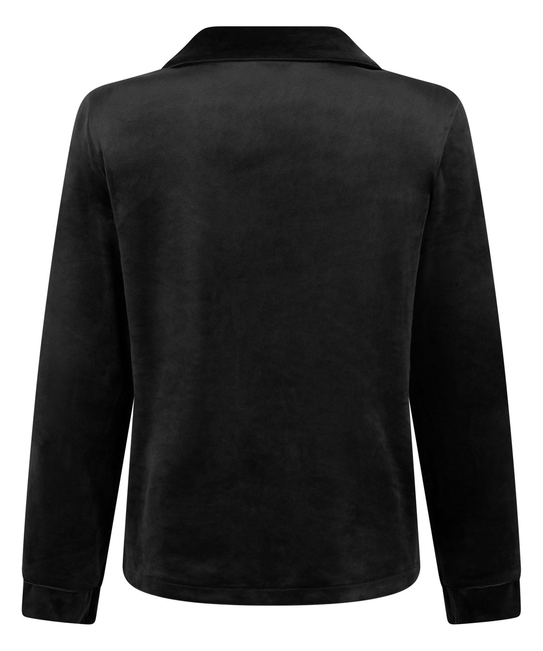 JACKET LS VELOURS PIPING - Black