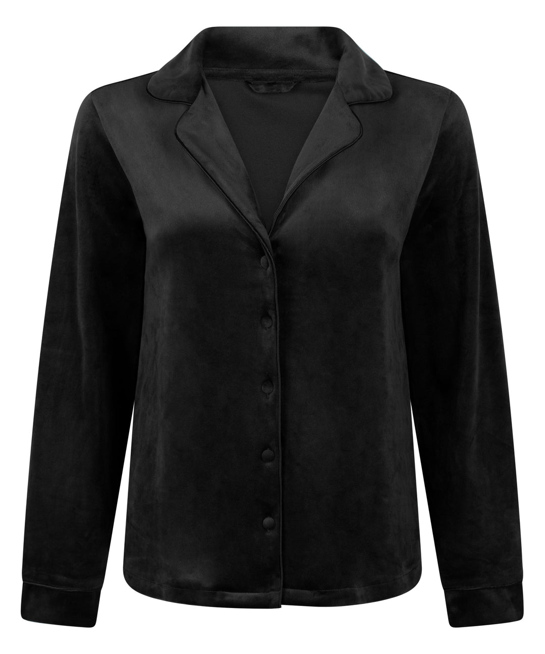 JACKET LS VELOURS PIPING - Black