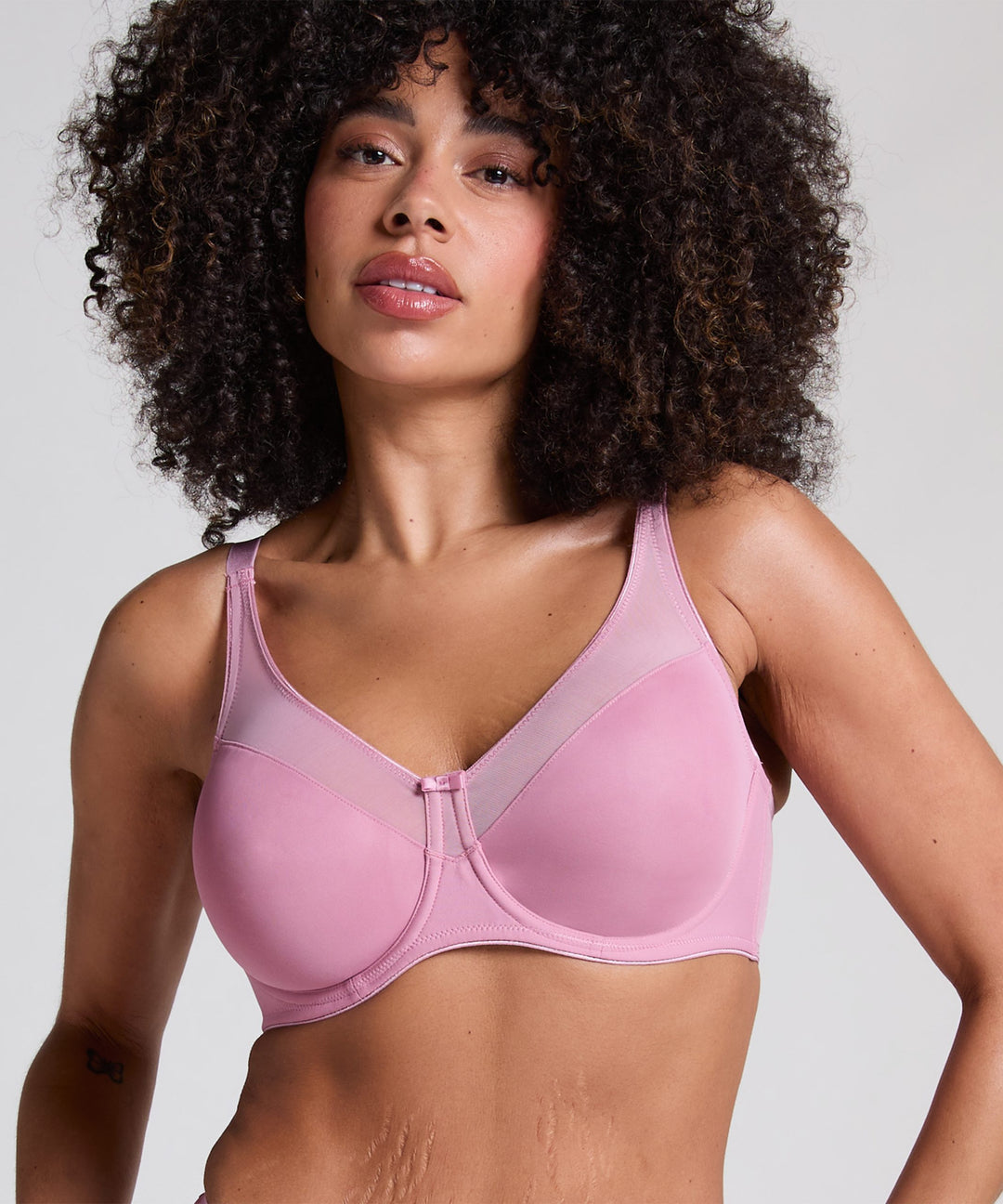 Nina Non-Padded Underwired Minimizer Bra - Lilas