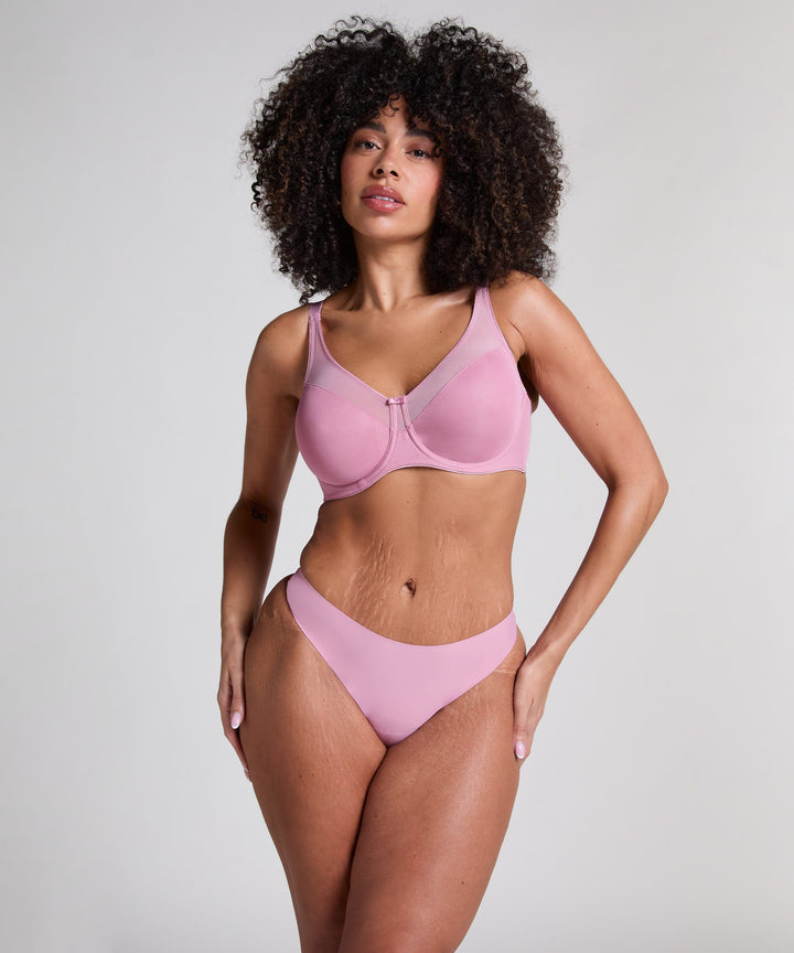 Nina Non-Padded Underwired Minimizer Bra - Lilas
