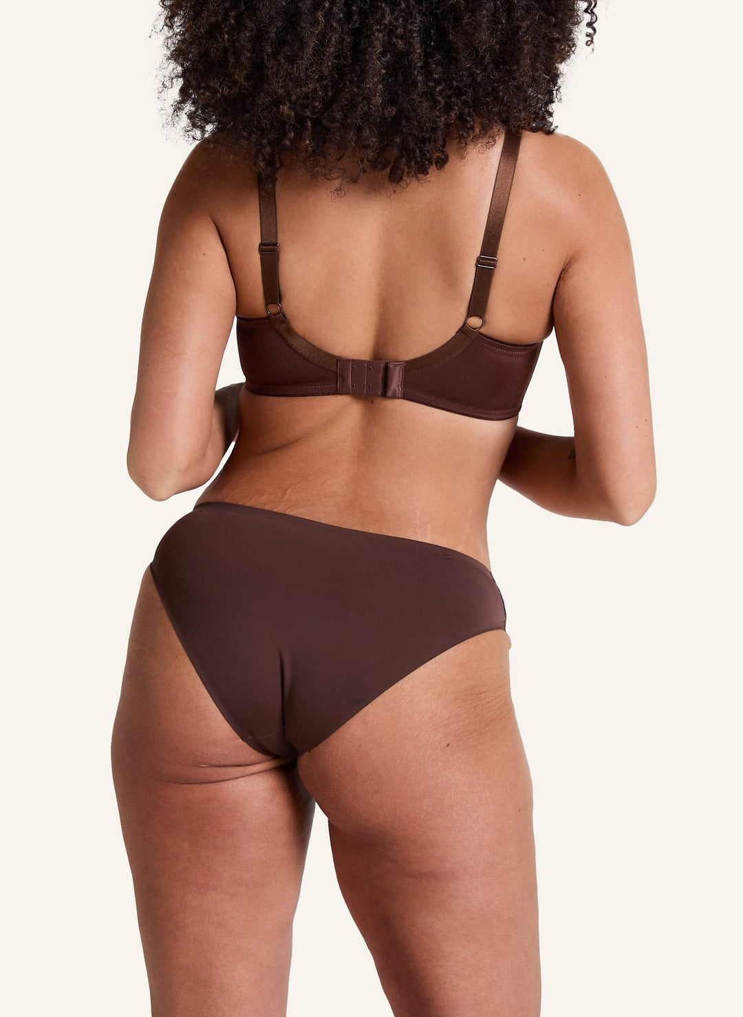Nina Non-Padded Underwired Minimizer Bra - Chicory Coffee