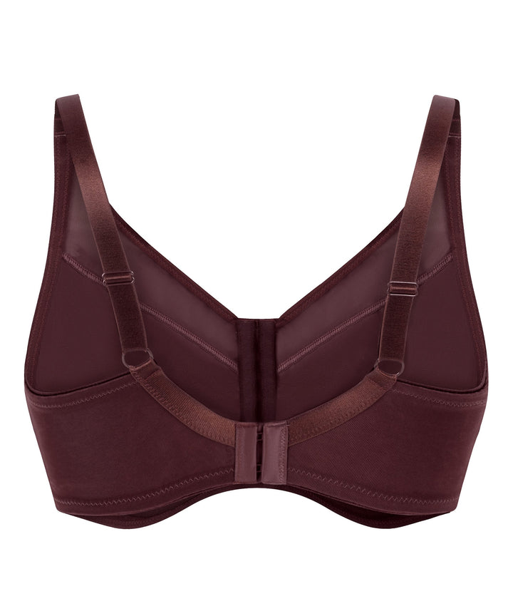 Nina Non-Padded Underwired Minimizer Bra - Chicory Coffee
