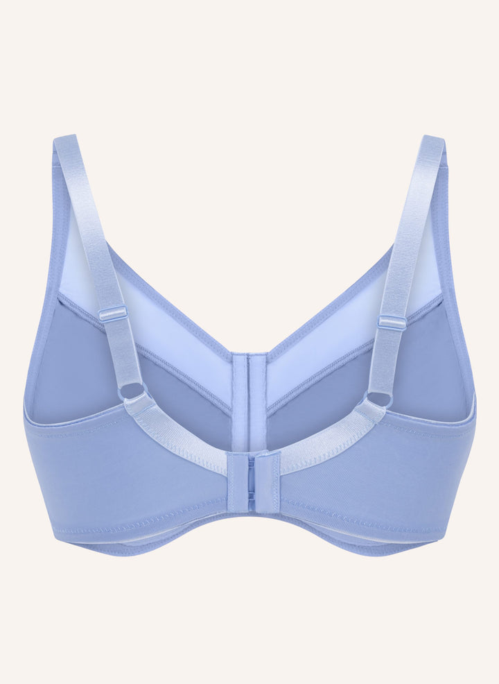 Nina Non-Padded Underwired Minimizer Bra - Bel Air Blue