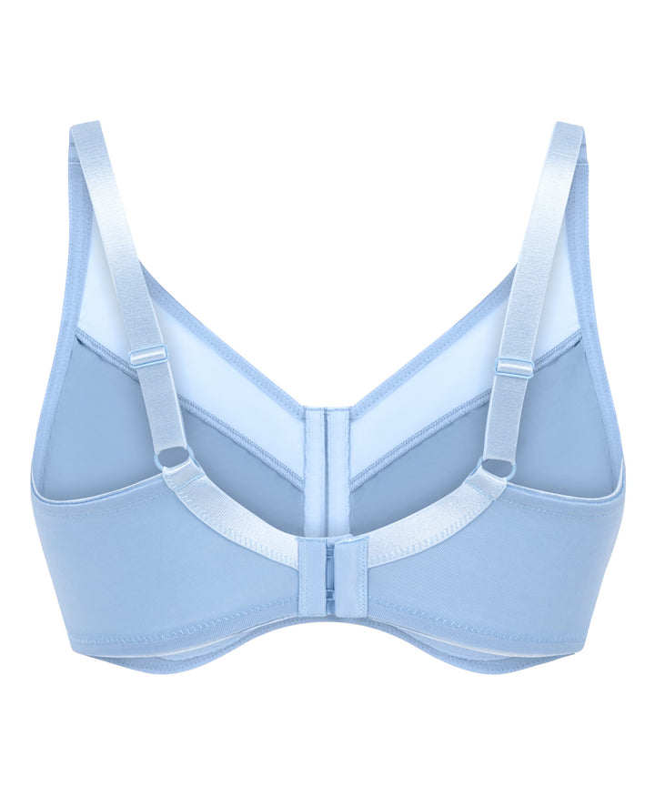 Nina Non-Padded Underwired Minimizer Bra - Bel Air Blue