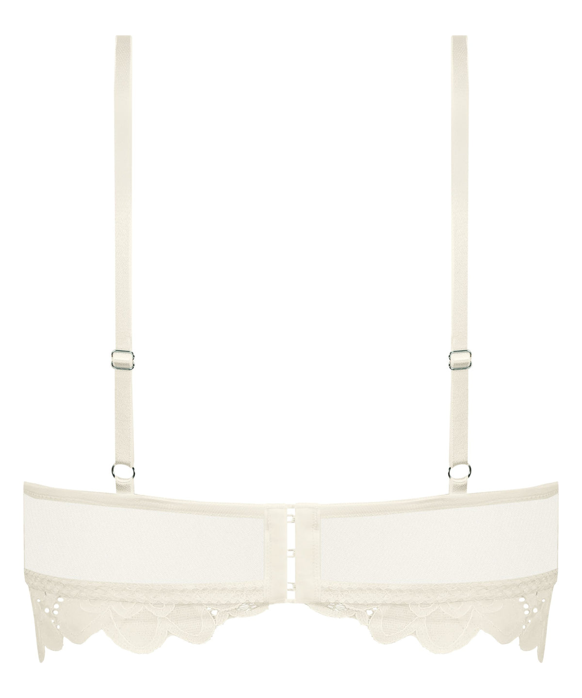 Shiloh Padded Non-wired Longline Bra - Snow White