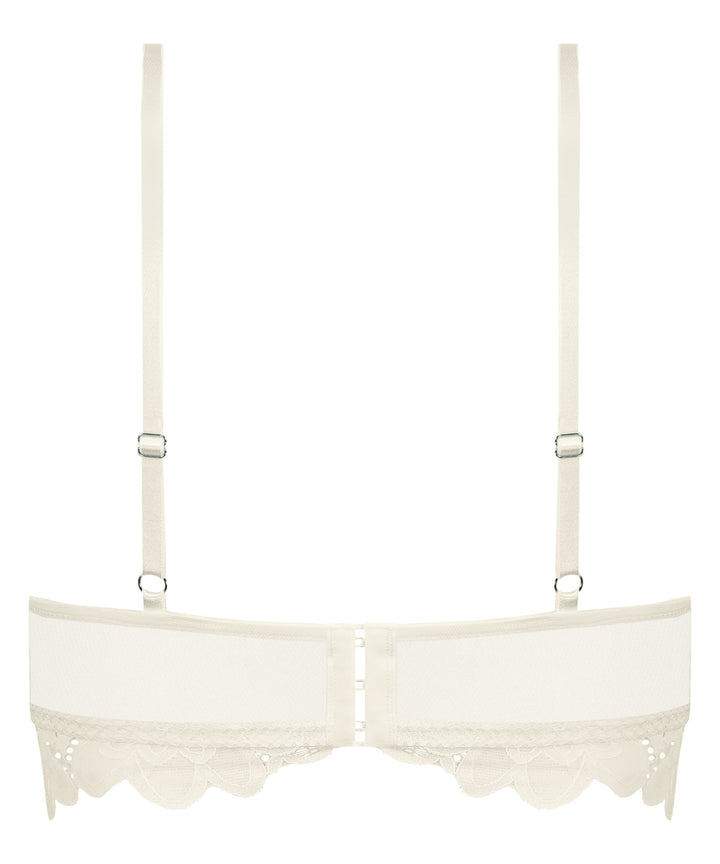 Shiloh Padded Non-wired Longline Bra - Snow White