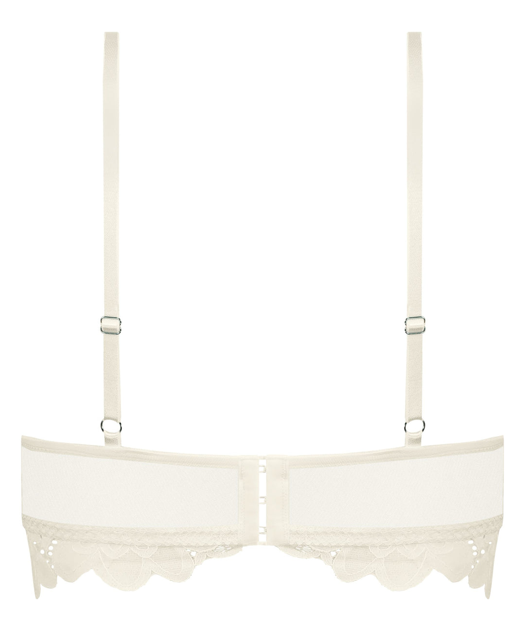 Shiloh Padded Non-wired Longline Bra - Snow White