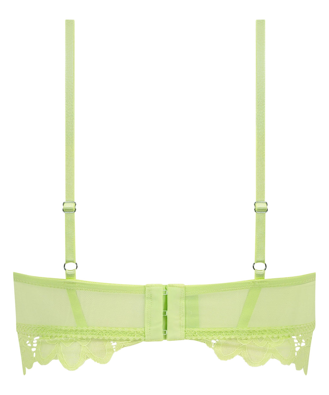 Shiloh Padded Non-wired Longline Bra - Shadow Lime