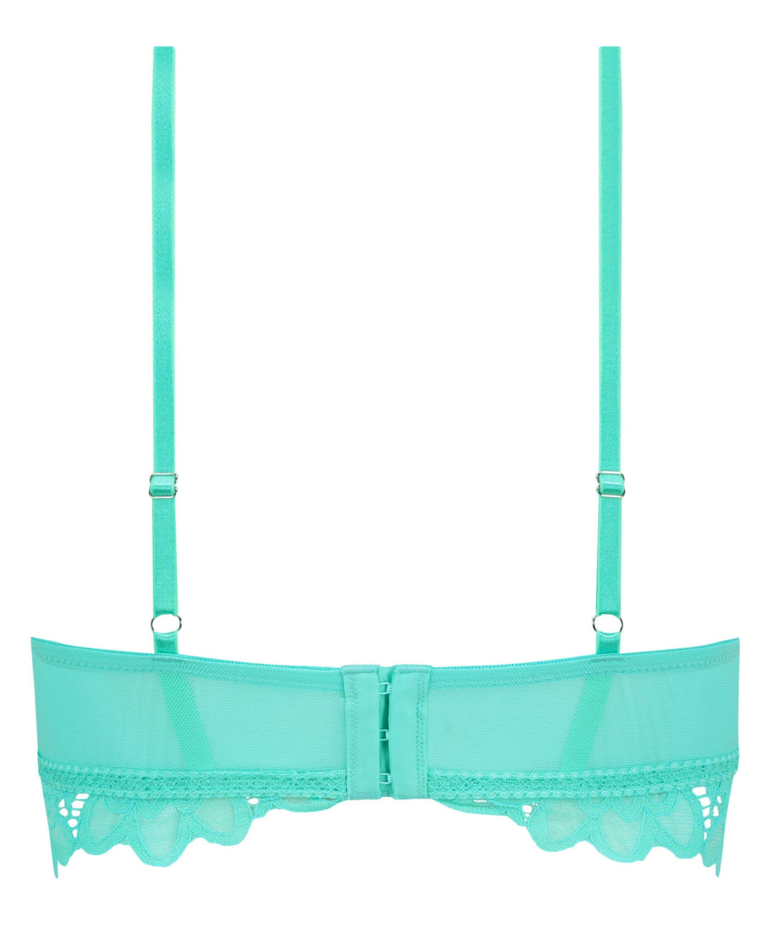 Shiloh Padded Non-wired Longline Bra - Pool Blue