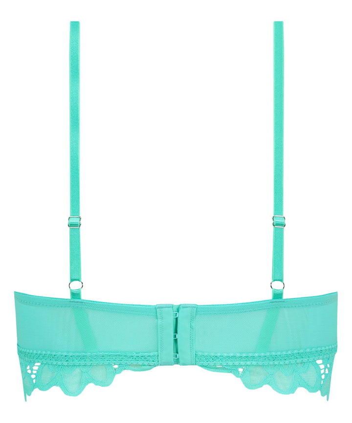 Shiloh Padded Non-wired Longline Bra - Pool Blue