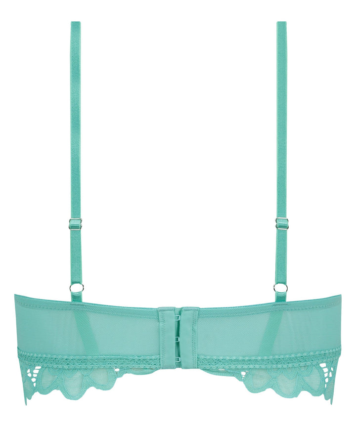 Shiloh Padded Non-wired Longline Bra - Pool Blue