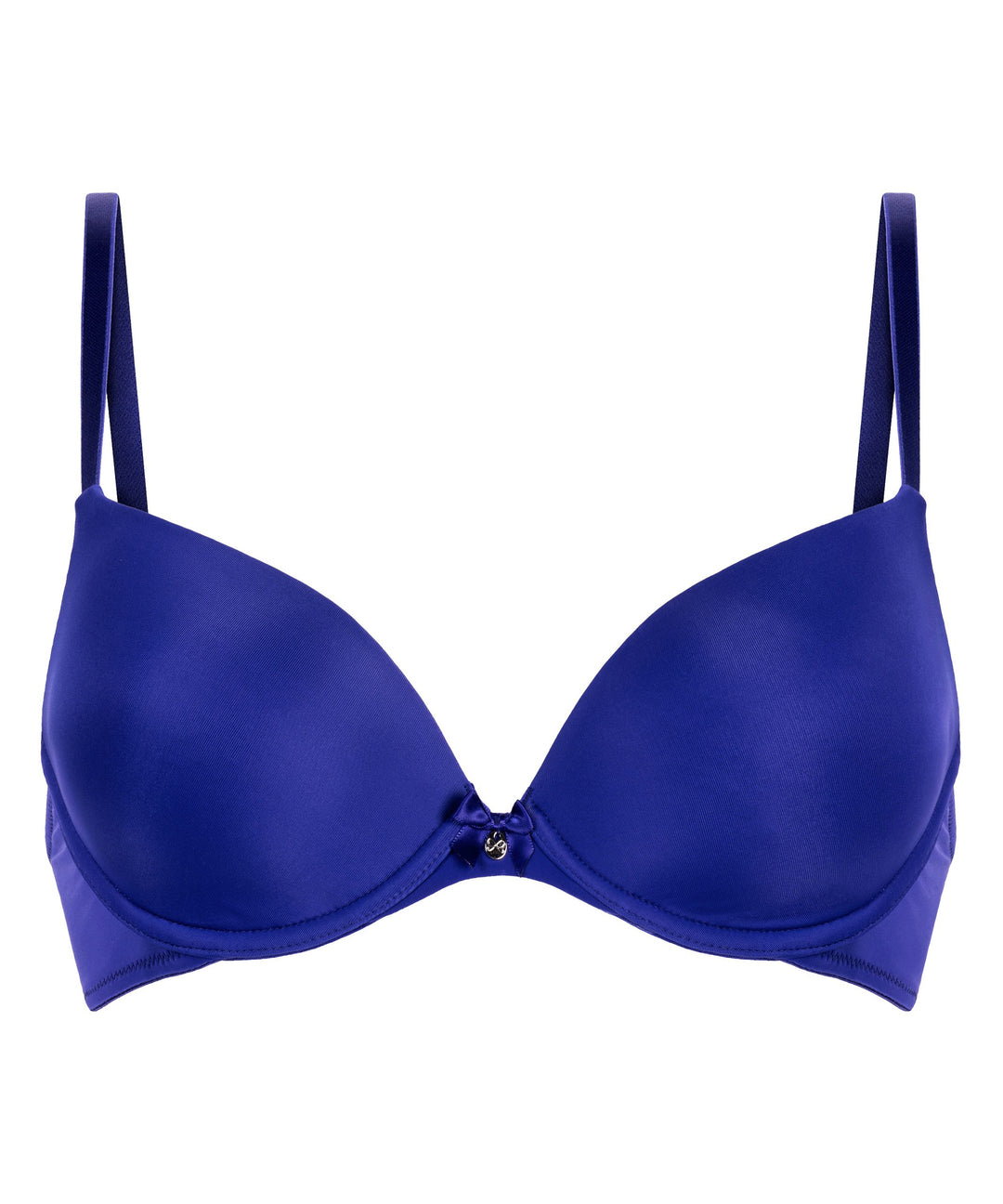 Plunge Padded Underwired Bra - Clematis Blue