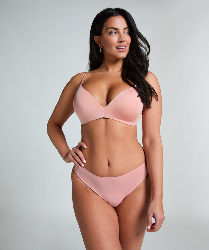 Mona padded non-underwired bra - Rose Tan
