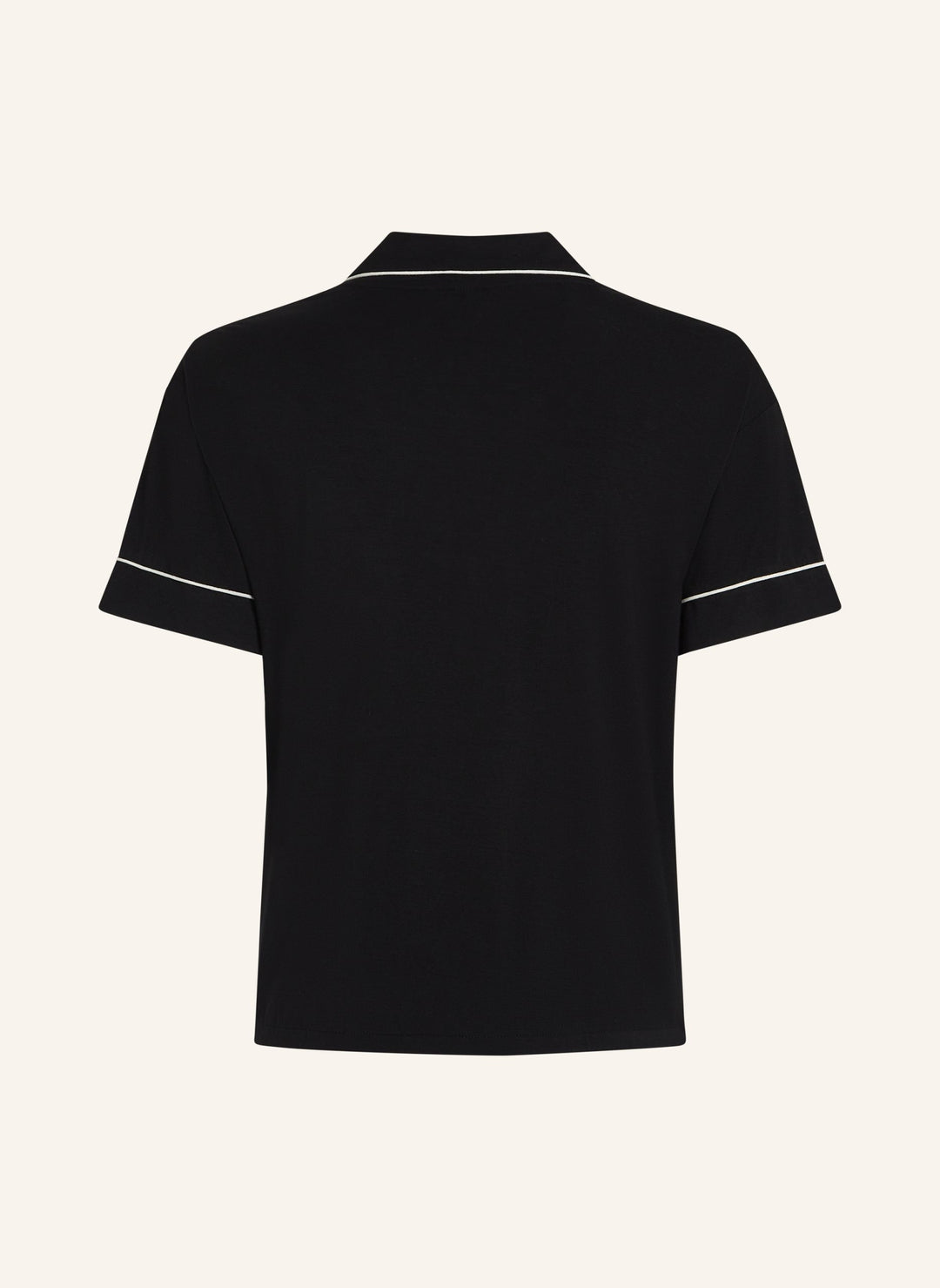 Essential Jersey Short-Sleeved Jacket - Black