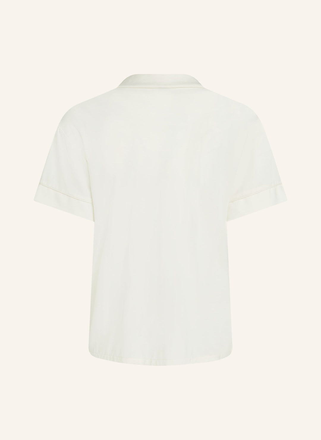 Essential Jersey Short-Sleeved Jacket - Whisper White