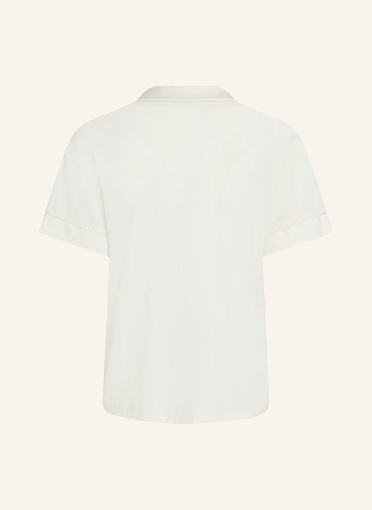 Essential Jersey Short-Sleeved Jacket - Whisper White
