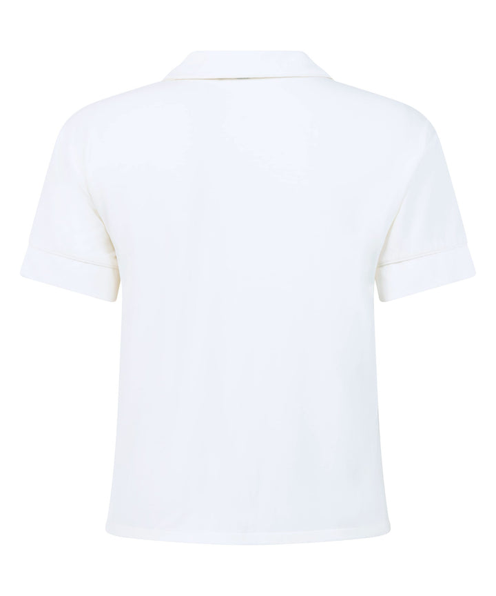 Essential Jersey Short-Sleeved Jacket - Whisper White