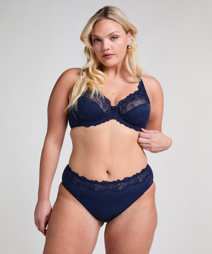 Diva High Knickers - Peacoat