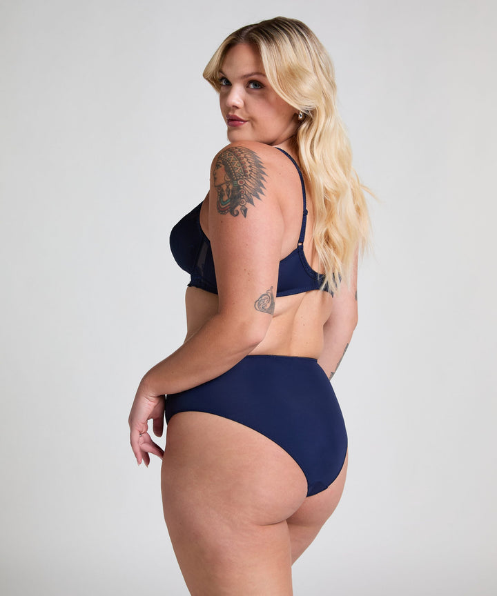 Diva High Knickers - Peacoat