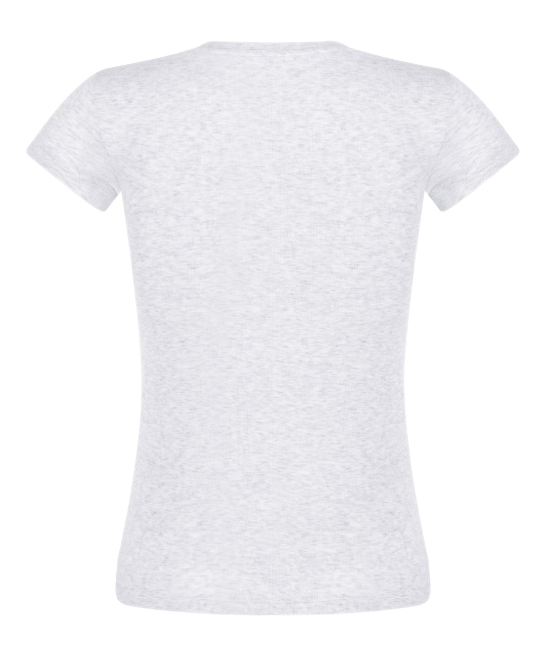 Pointelle Top - White Grey Melee