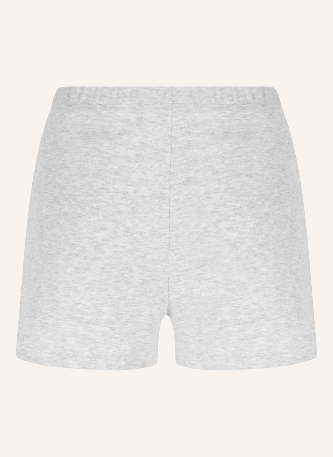Pointelle shorts - White Grey Melee
