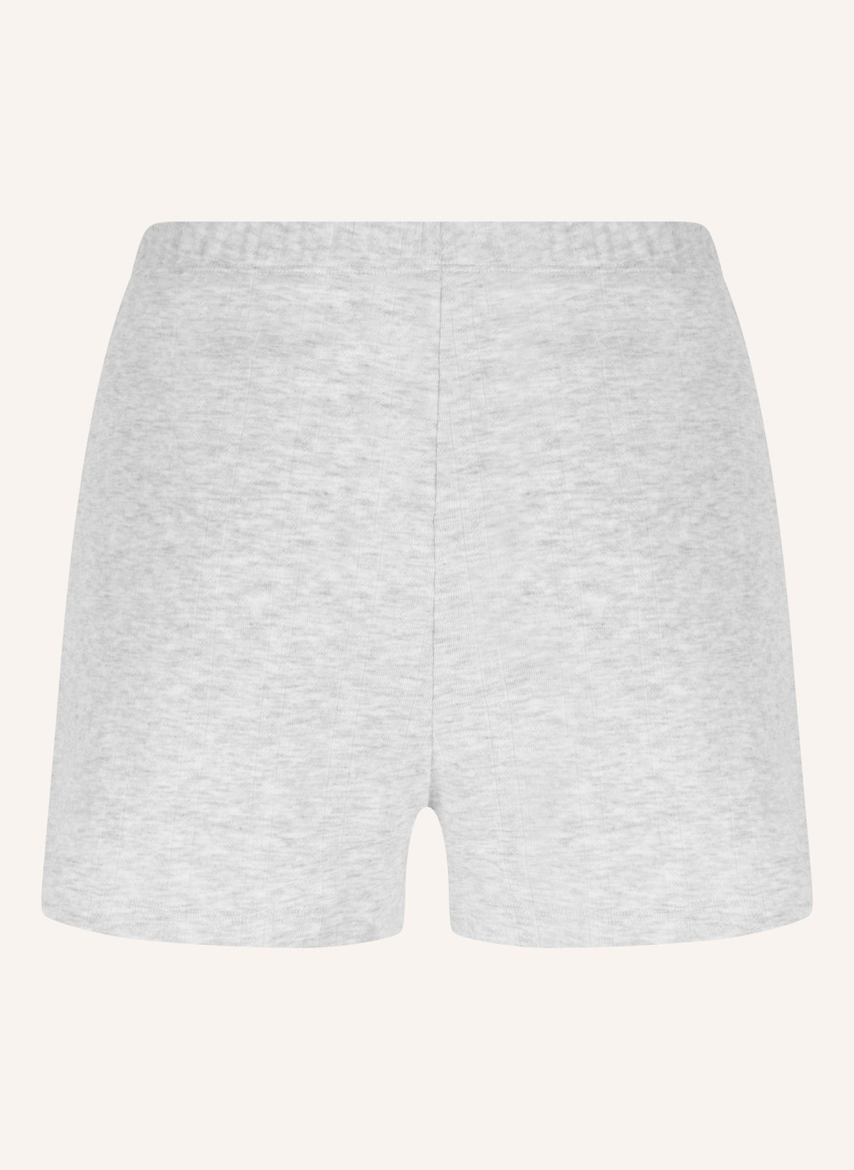 Pointelle shorts - White Grey Melee