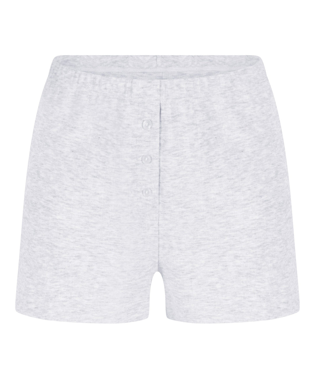 Pointelle shorts - White Grey Melee