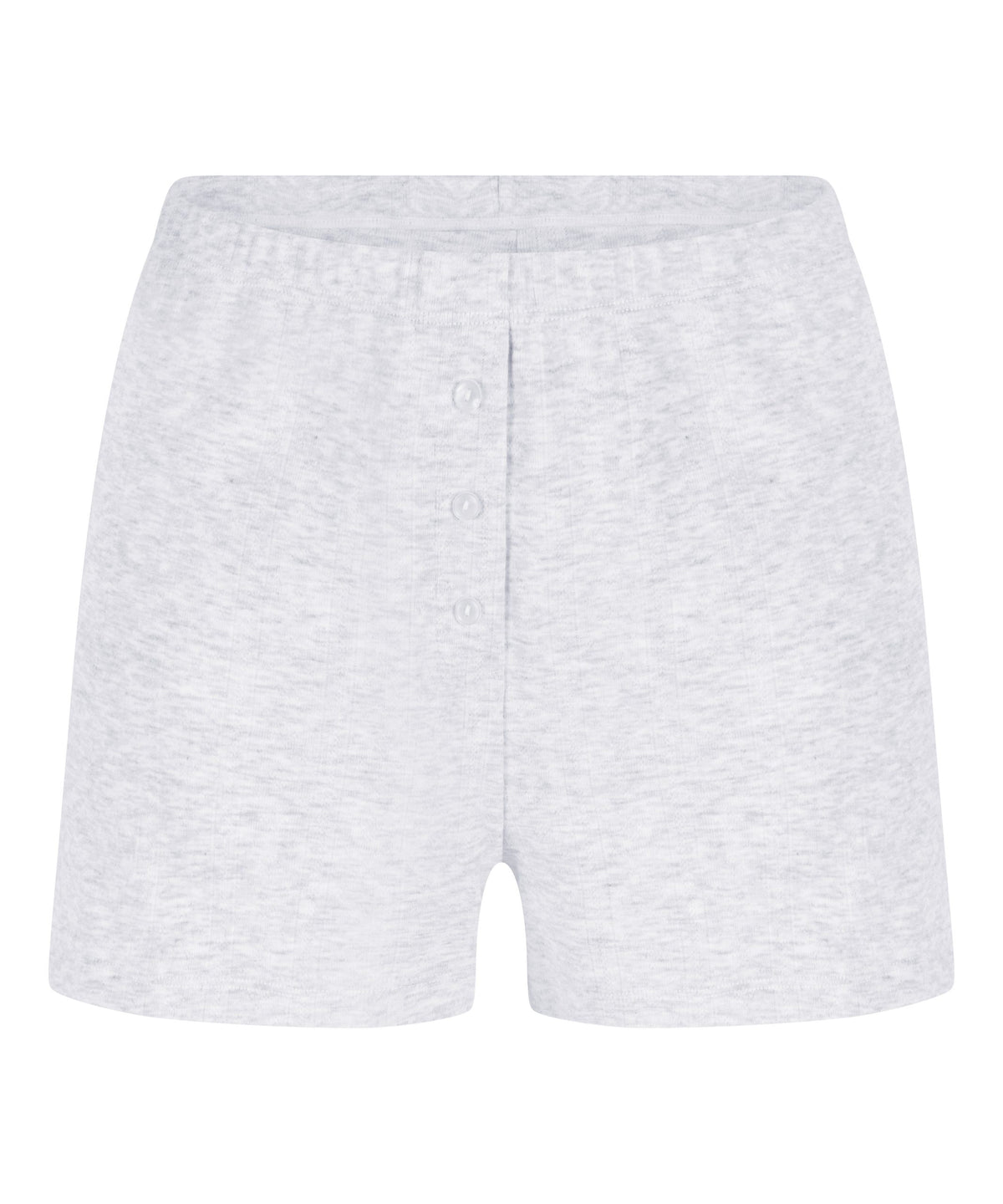Pointelle shorts - White Grey Melee
