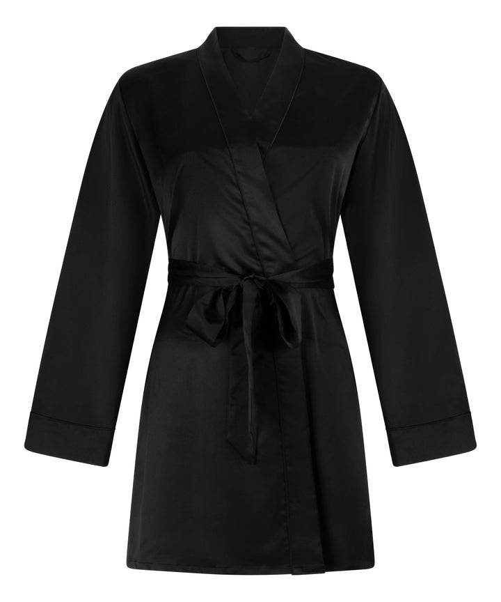 Satin kimono - Black