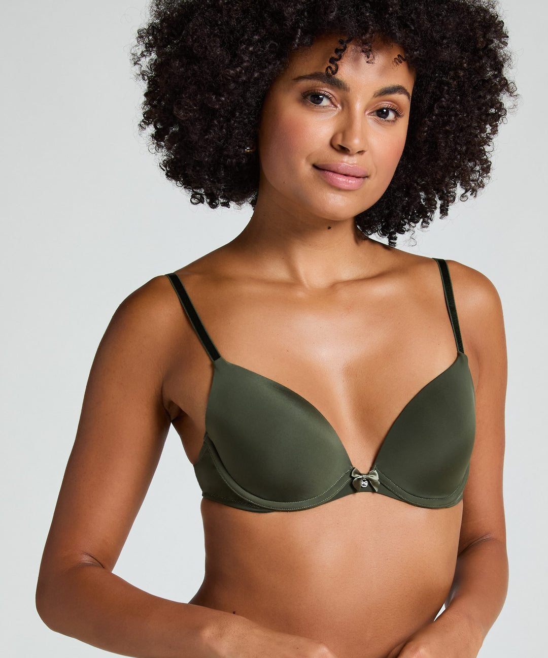Plunge Padded Underwired Bra - Deep Depths