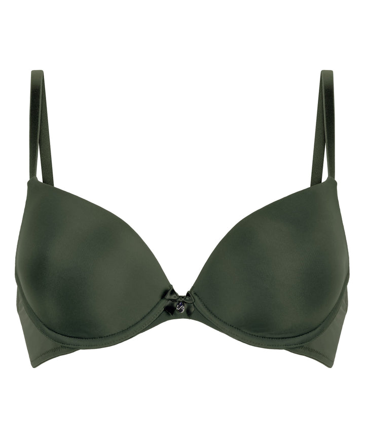 Plunge Padded Underwired Bra - Deep Depths