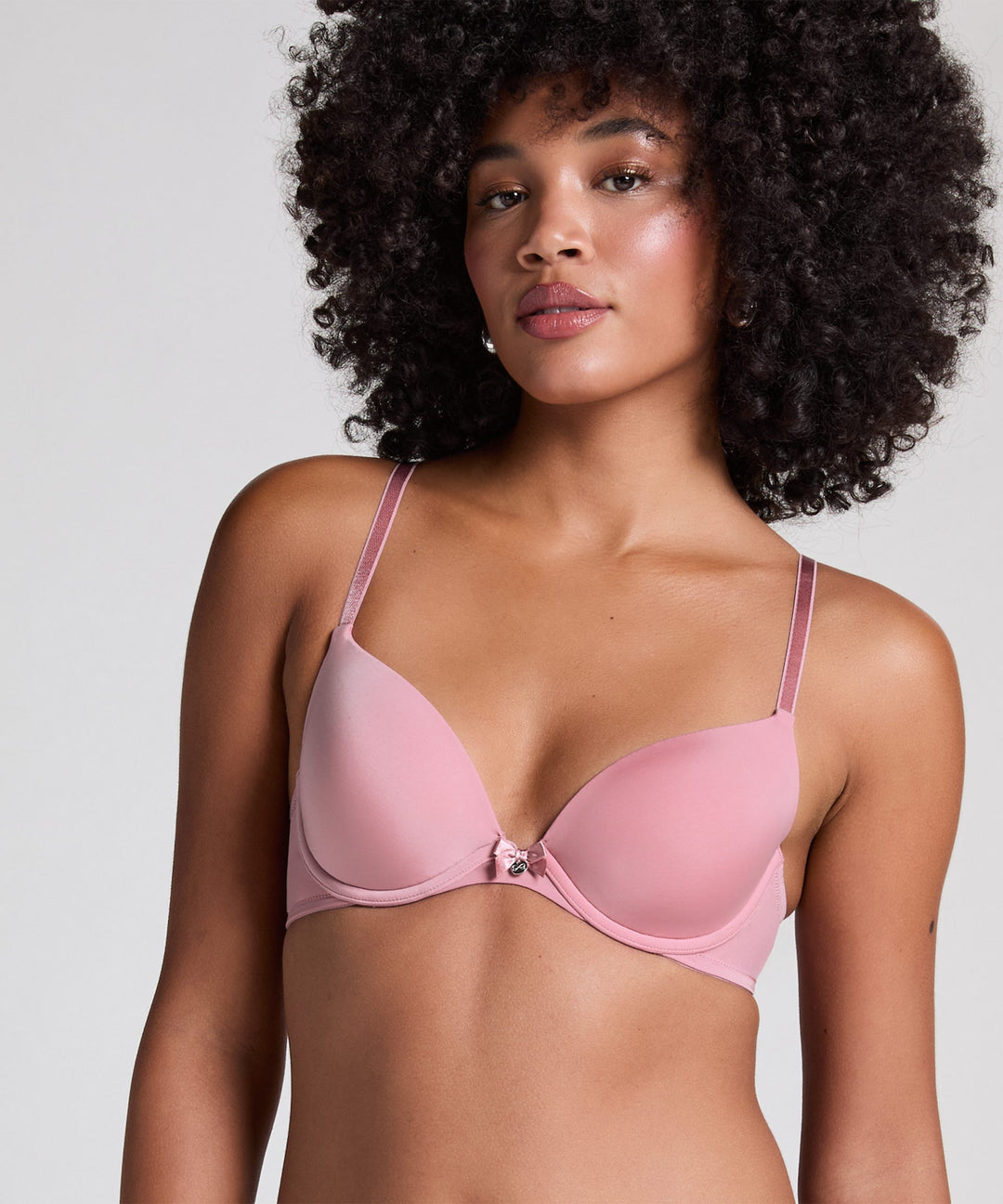 Plunge Padded Underwired Bra - Lilas