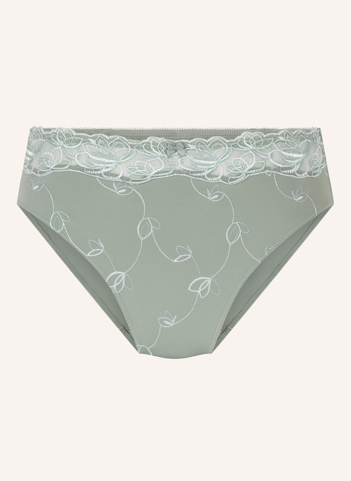 Diva High Knickers - Iceberg Green