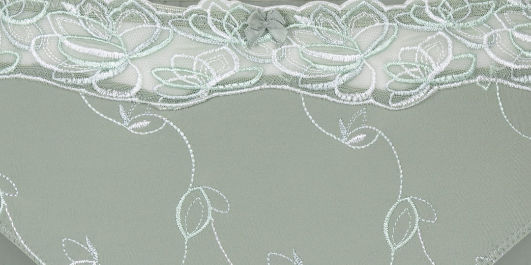 Diva High Knickers - Iceberg Green