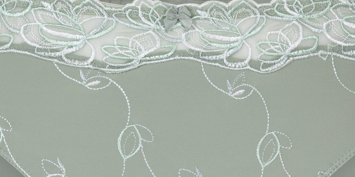 Diva High Knickers - Iceberg Green