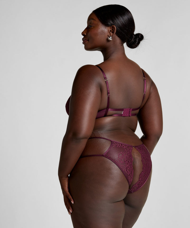 Cinnamon Non-Padded Underwired Bra - Zinfandel