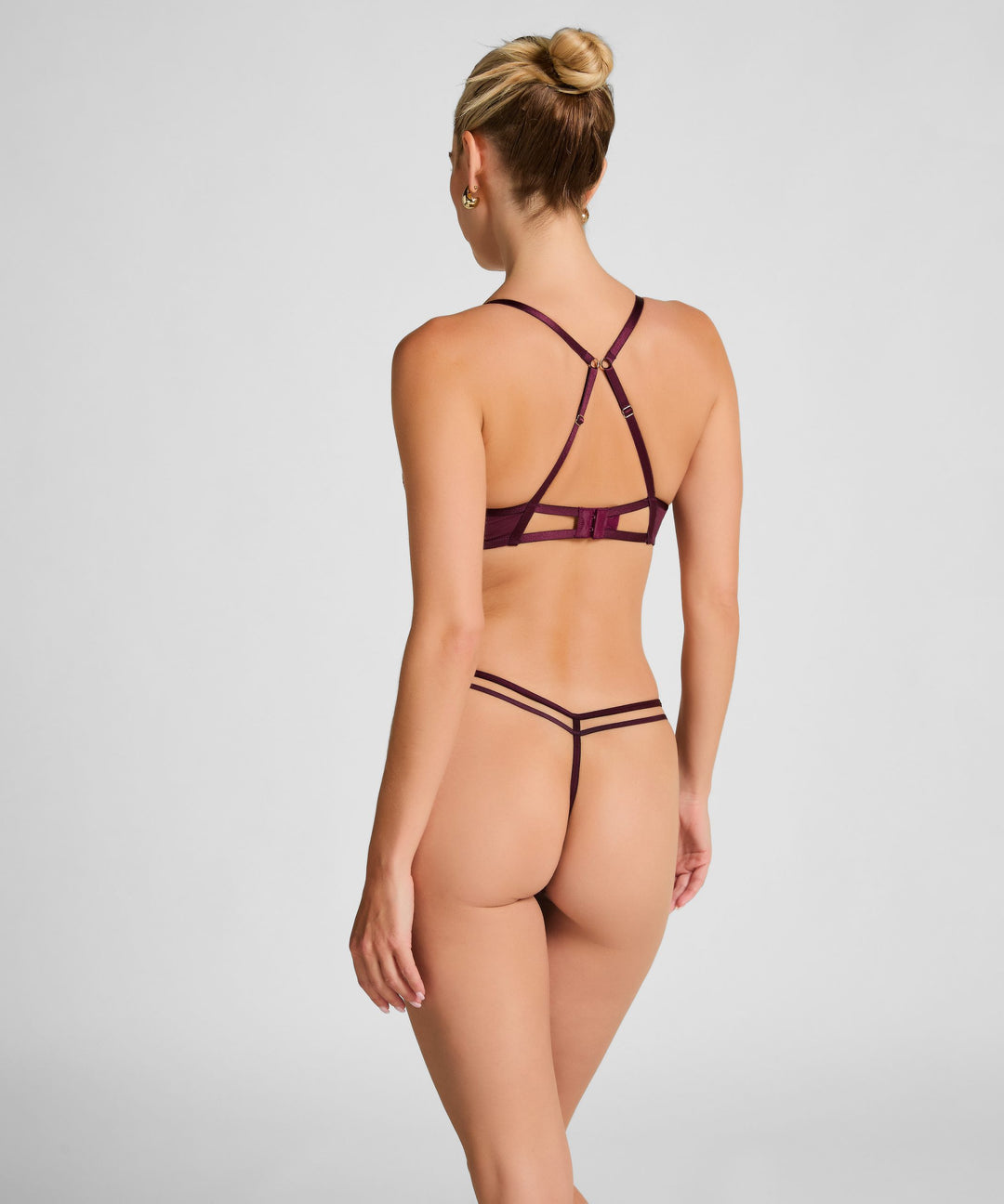 Cinnamon Non-Padded Underwired Bra - Zinfandel