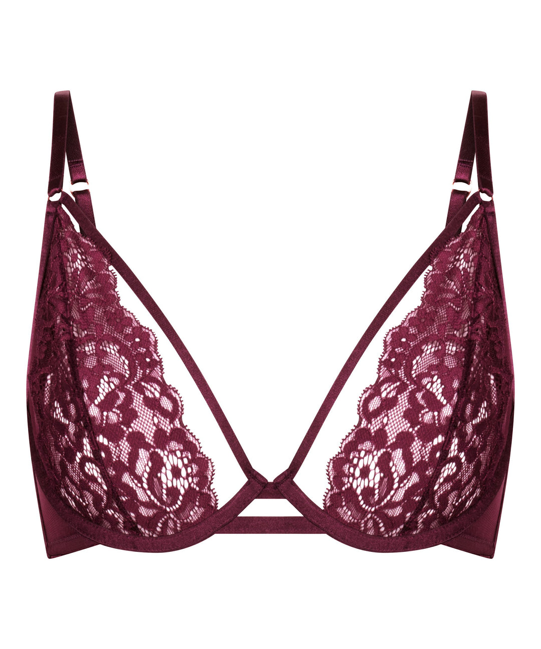 Cinnamon Non-Padded Underwired Bra - Zinfandel