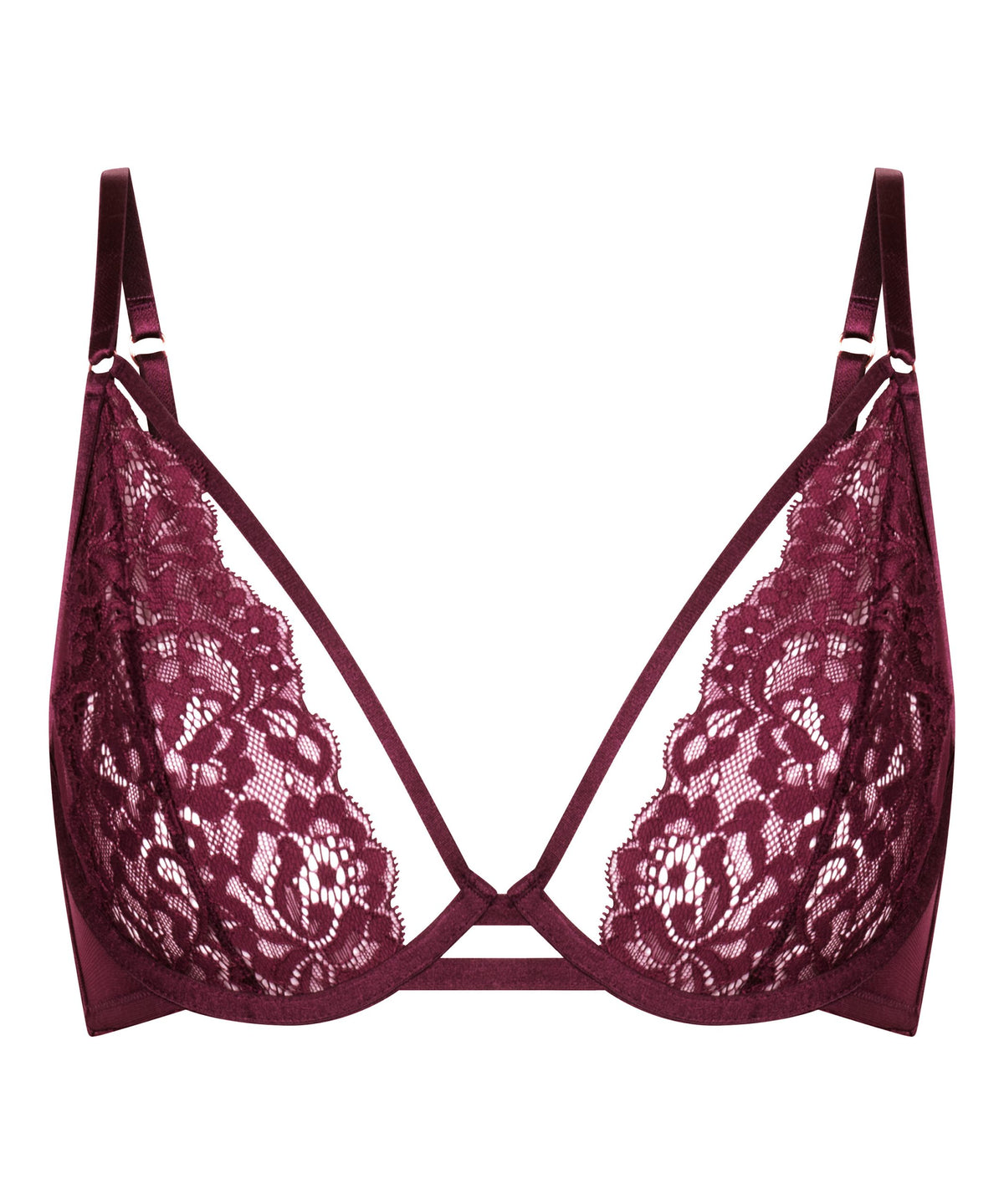 Cinnamon Non-Padded Underwired Bra - Zinfandel