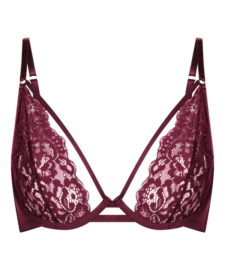 Cinnamon Non-Padded Underwired Bra - Zinfandel