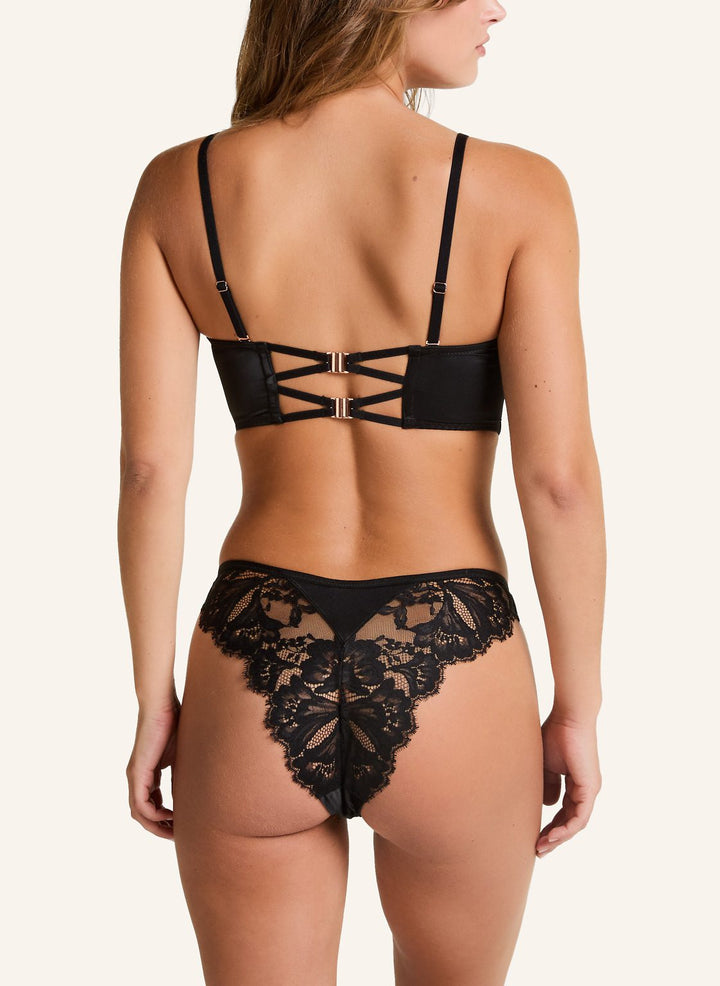 Grace Bralette - Caviar