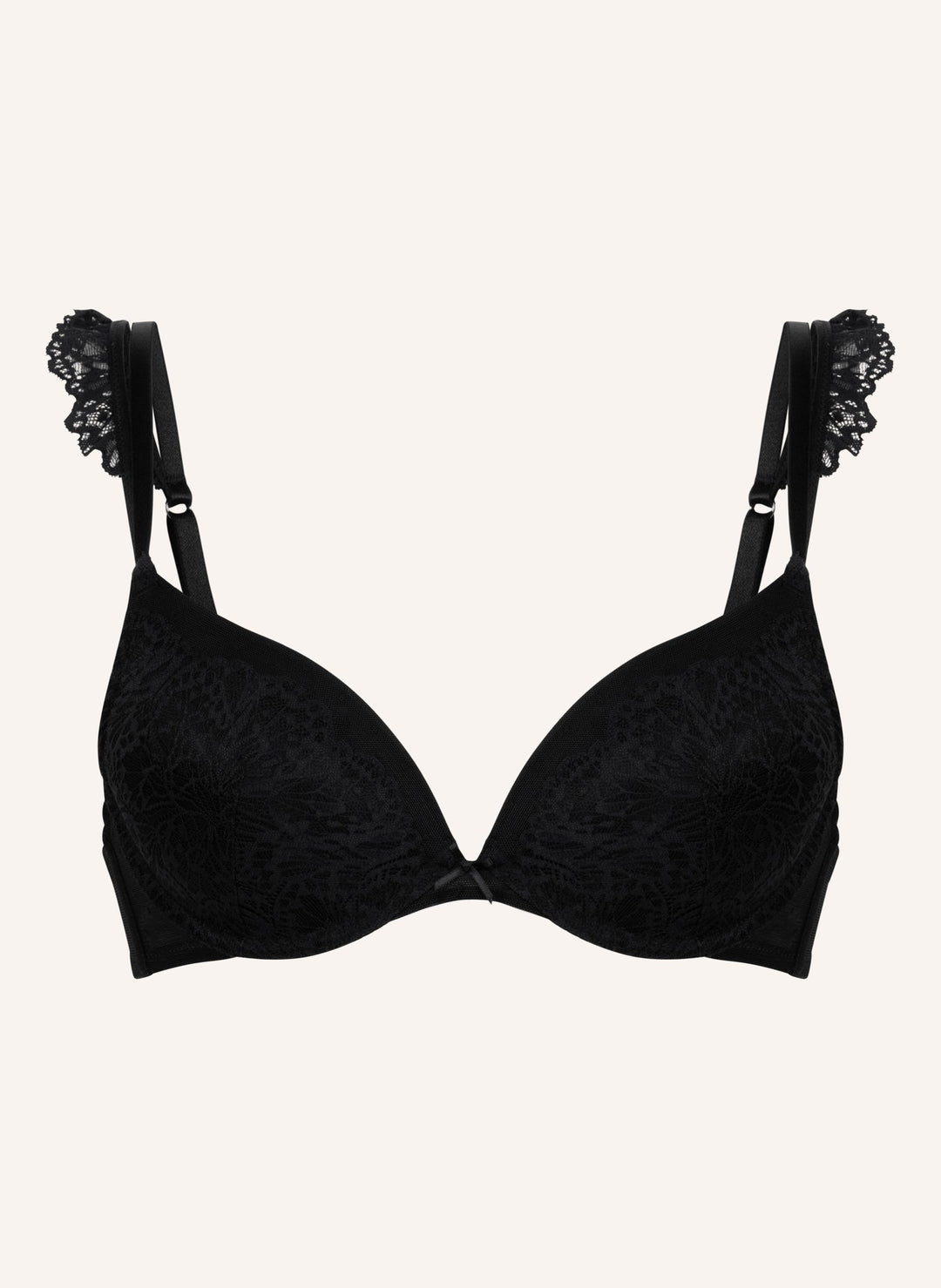 Posie Padded Underwired Push-Up Bra - Caviar