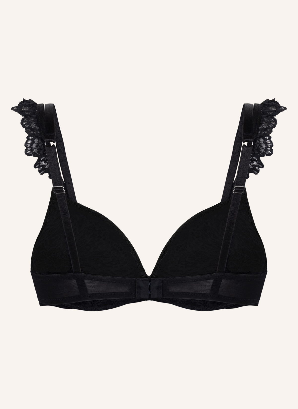Posie Padded Underwired Push-Up Bra - Caviar