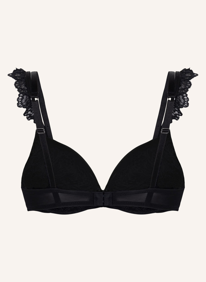 Posie Padded Underwired Push-Up Bra - Caviar
