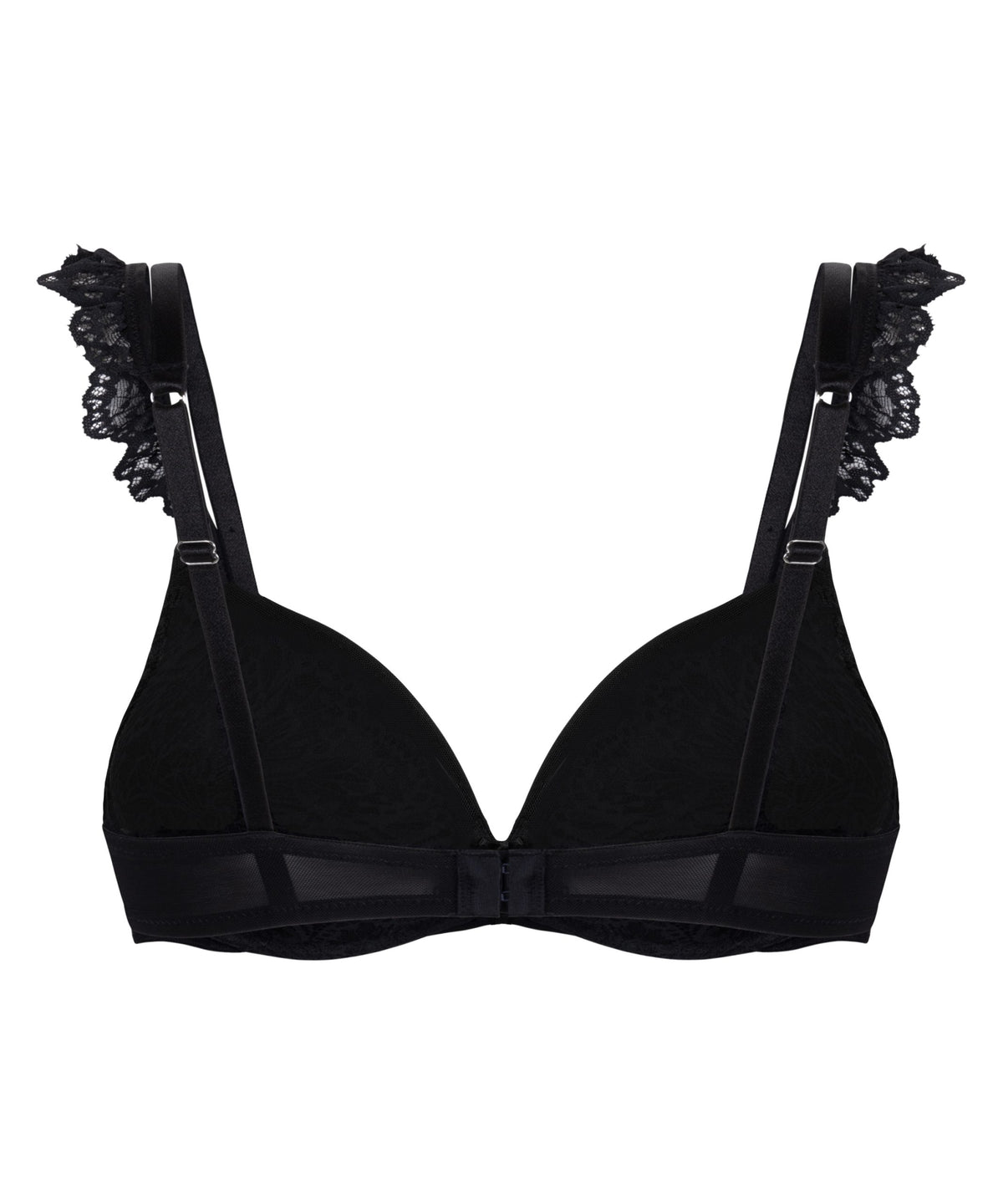 Posie Padded Underwired Push-Up Bra - Caviar
