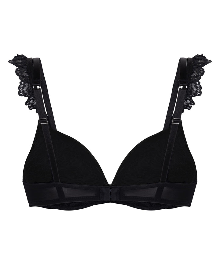 Posie Padded Underwired Push-Up Bra - Caviar